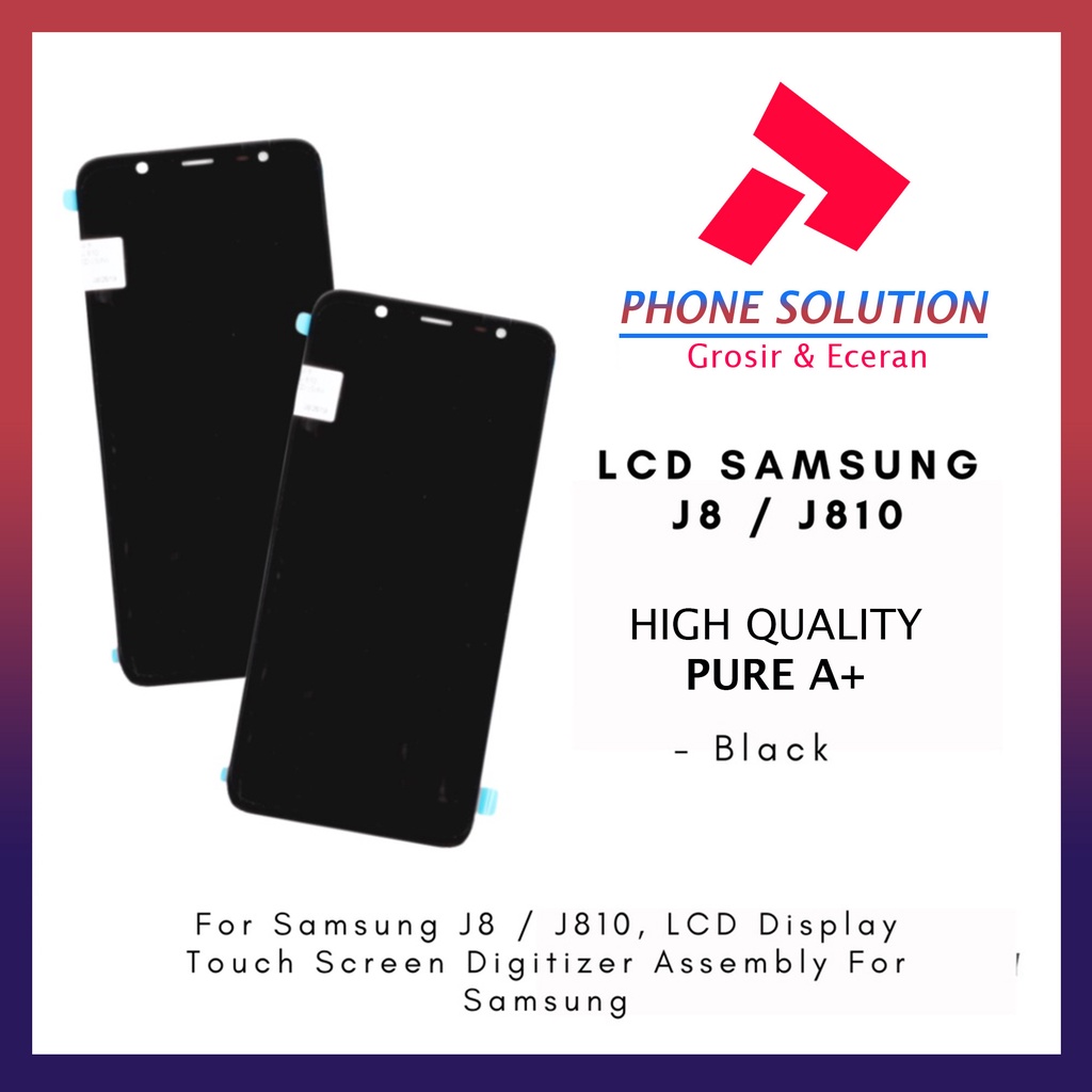 LCD Samsung J8 J810 2018 100% Original Fullset Touchscreen // Supplier LCD Samsung - Garansi 1 Bulan