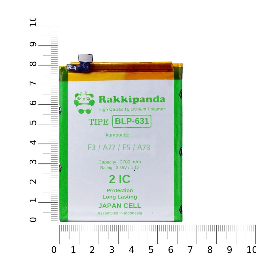 R/K- RakkiPanda - BLP631 BLP 631 F3 / F5 / F5 Youth / A73 / A77 Batre Batrai Baterai