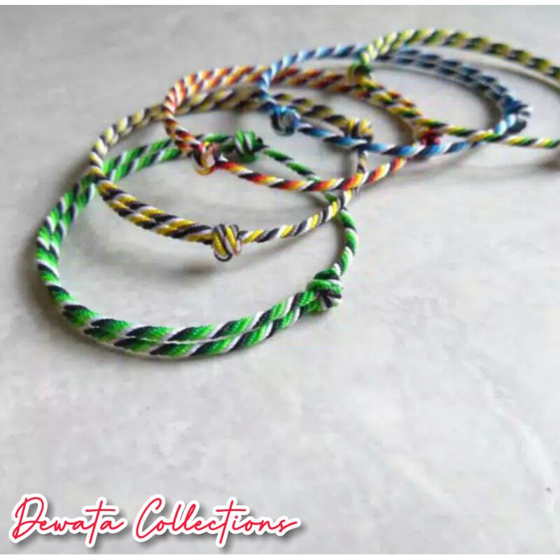 Gelang Caturdatu Tali Polyster/Regae Bracelet Khas Bali