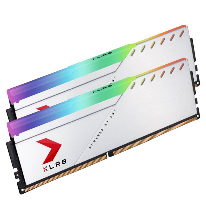 Memory RAM PC PNY Longdimm 16GB KIT ( 8GB x2 ) RGB SILVER XLR8