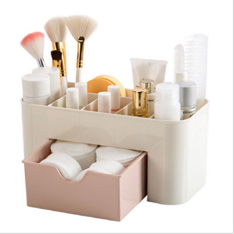 [RK01] Make Up Storage Kotak Organizer Rak Kosmetik Laci Plastik Stationary Make Up - Random Colour
