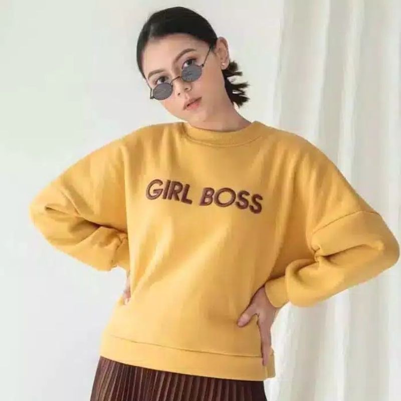 Girl boos atasan blouse top fashion wanita