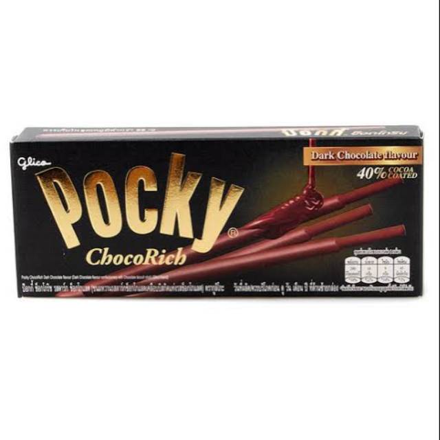 

POCKY CHOCO RICH DARK CHOCOLATE FLAVOUR By GLICO