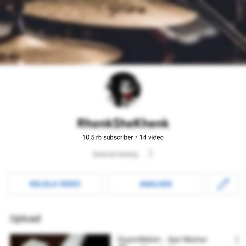 AKUN YOUTUBE 10.000 Subscriber (Musik) Akun Tahun 2017