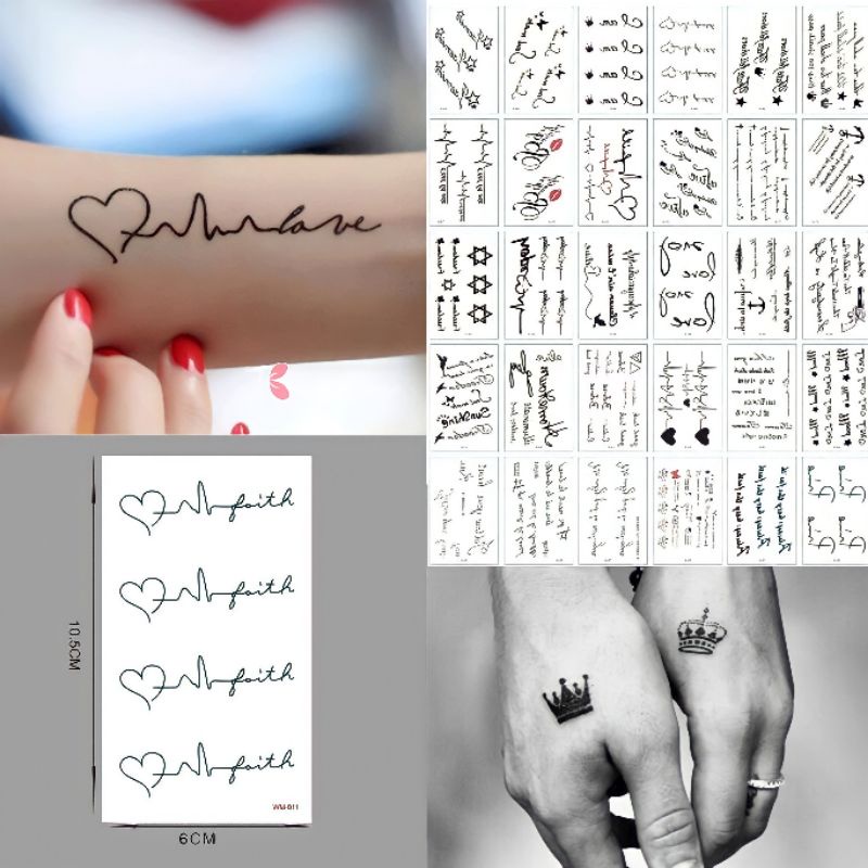 1 set Tato Temporer /Stiker tato mini/Tatto temporary mini/Temporer Malang/TATTO MURAH/ TATO TEMPORE