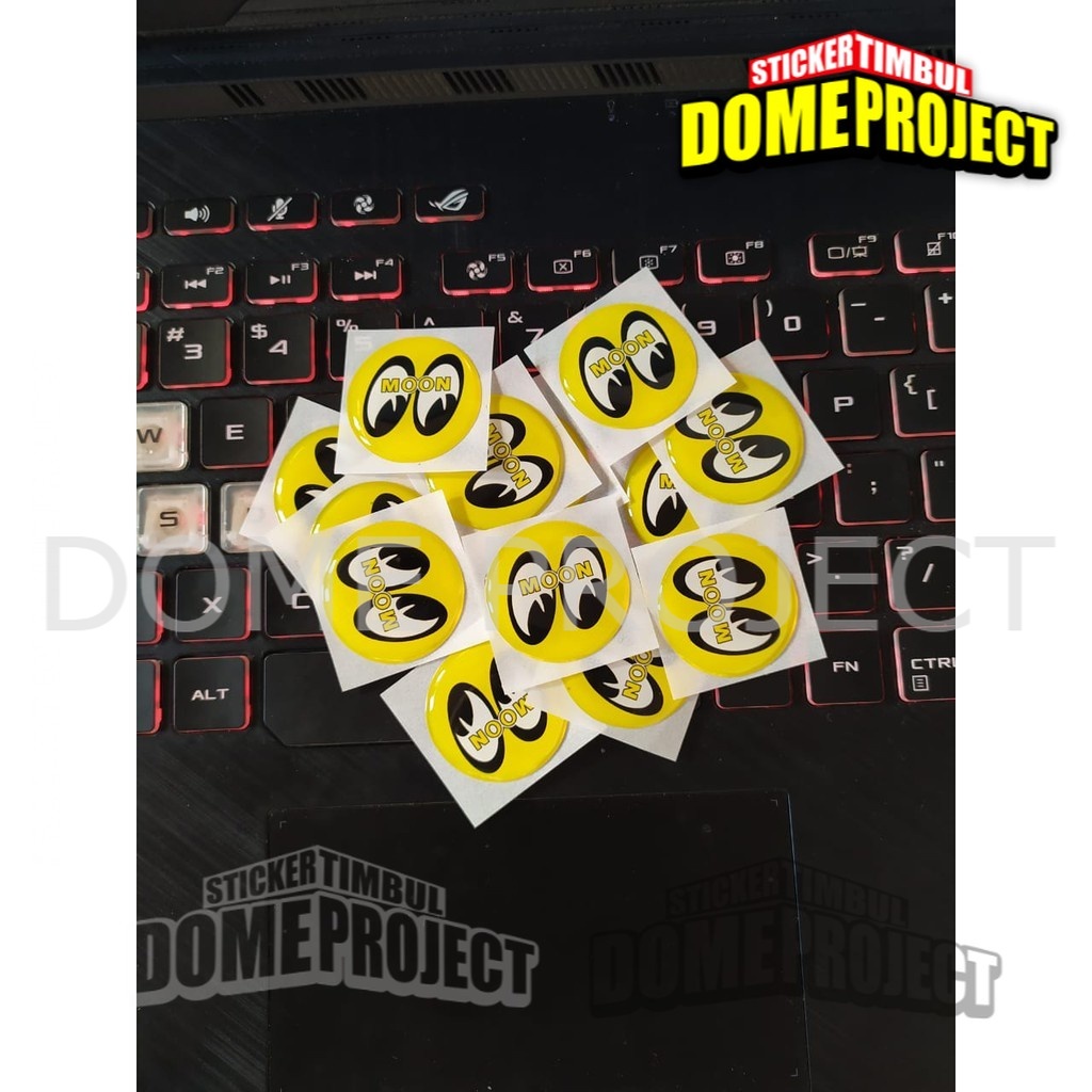 STIKER MOTOR EMBLEM 3D LOGO MOONEYES KALIPER REM AKSESORIS YAMAHA HONDA SUZUZI KAWASAKI AESTHETIC KEREN