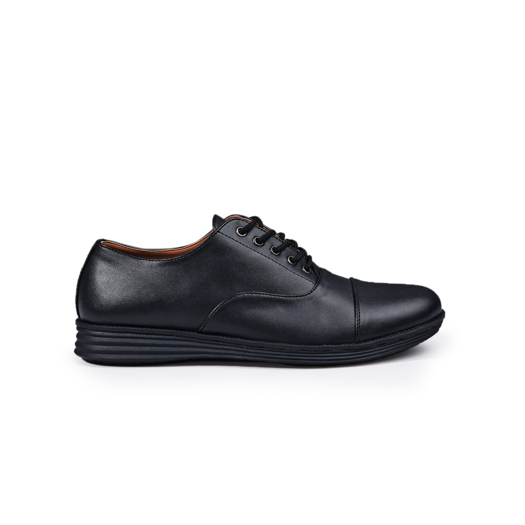 Oxford Mana Black | 39-43 | Sepatu Pantofel Hitam Pria Casual Kerja Cowok Ori Kasual Laki | FORIND x Story of Monday Mndy