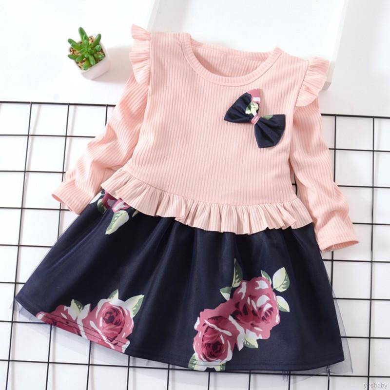 Baju Anak Import Terbaru Yesbaby Dress Anak Casual Korea Anak Perempuan Lengan Panjang Desain Shopee Indonesia