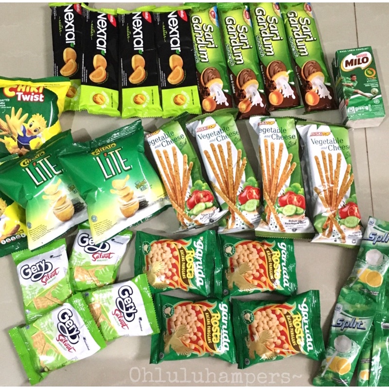 

SNACK BOX GREEN JUMBO/SIZE BIG/SNACK BOX HAMPERS/SNACK BOX MURAH