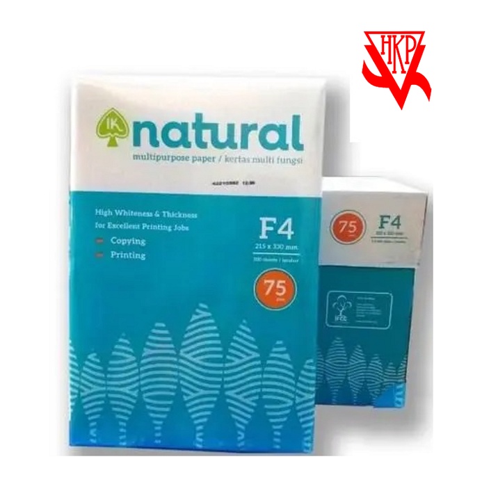 

Kertas HVS F4 75gr NATURAL (RIM)