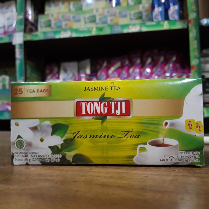 

teh-daun- teh tong tji celup jasmine tea 1 pack isi 25 tea bag 50 gram 8.000/pak -daun-teh.