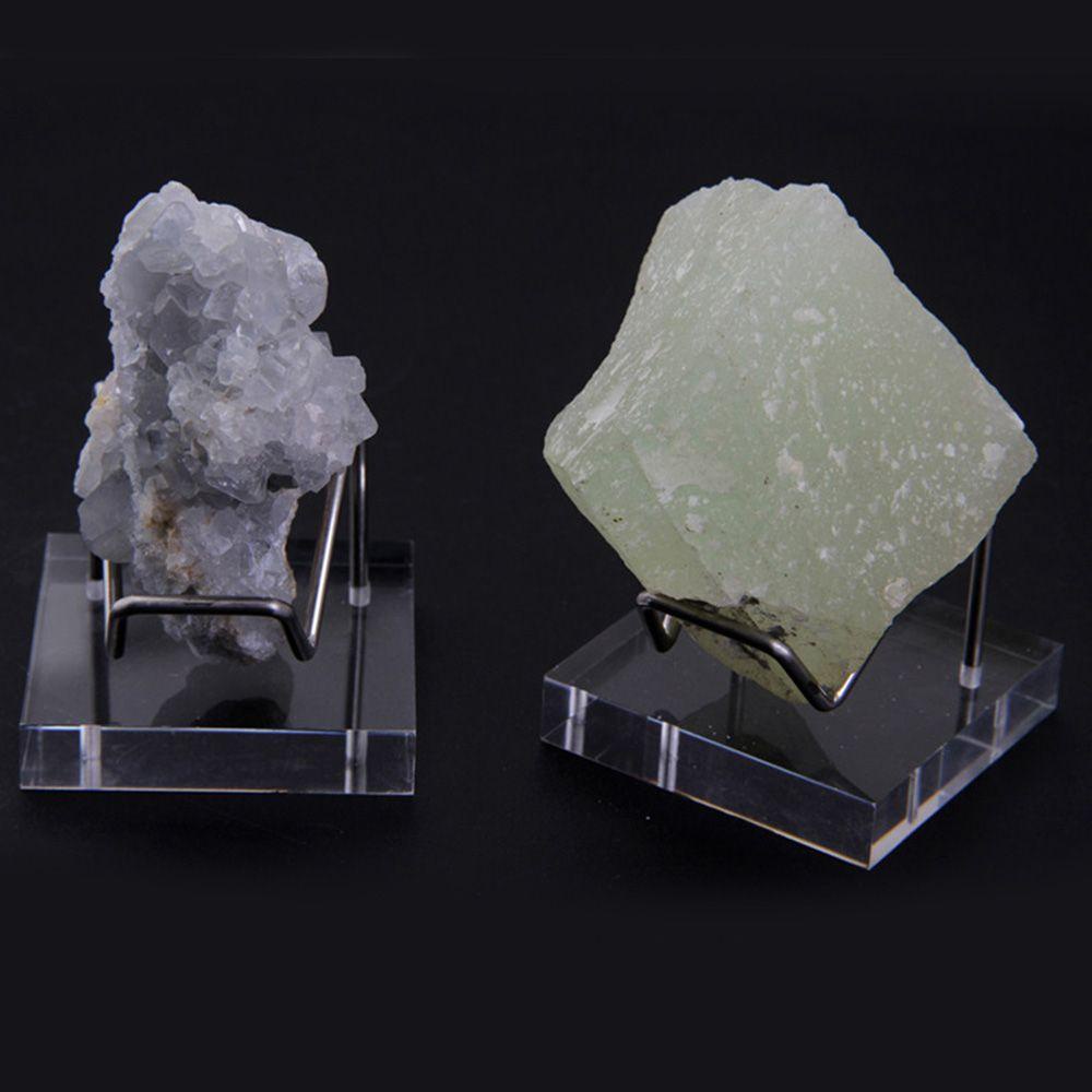 Populer Alas Bola Kristal Transparan Mineral Props Fotografi Acrylic Display Stand
