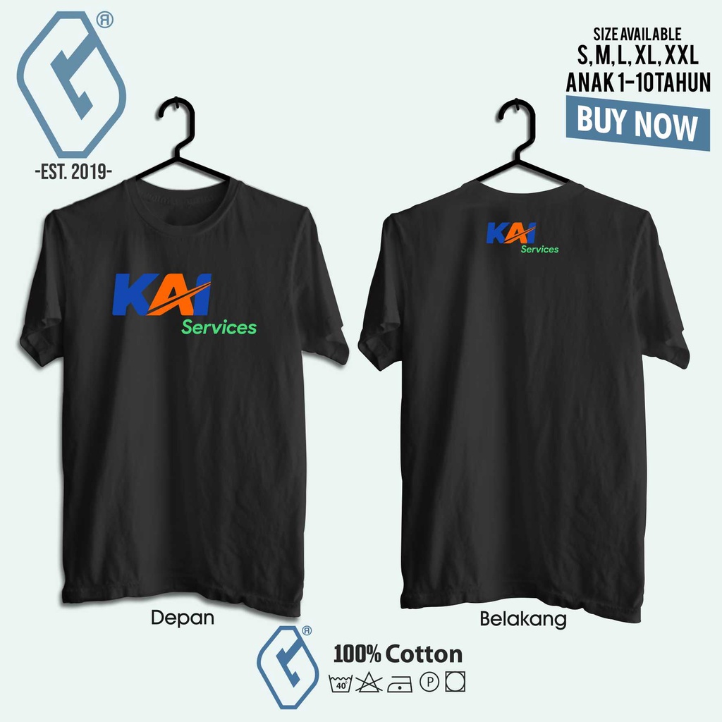 kaos distro kai service / baju bumn pt kai service