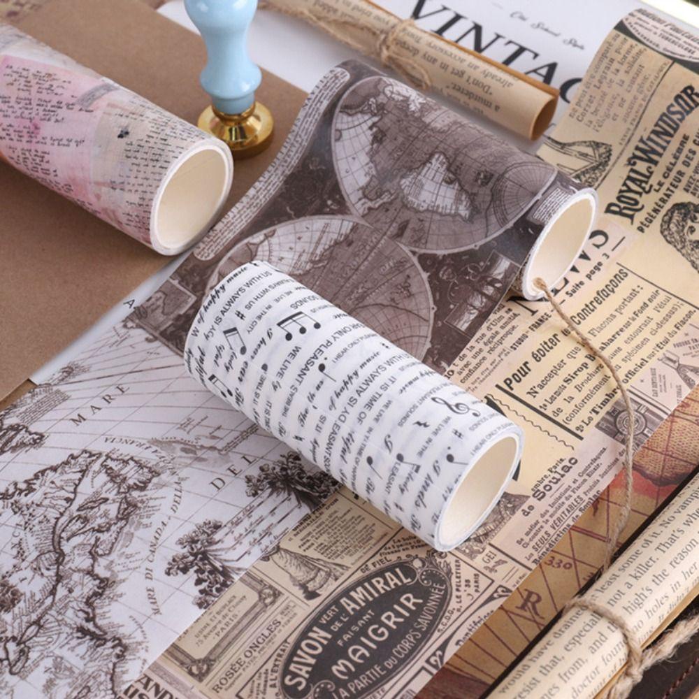 Preva 4roll/Set Washi Tape Simple Bahan Scrapbook Dekorasi DIY Stiker