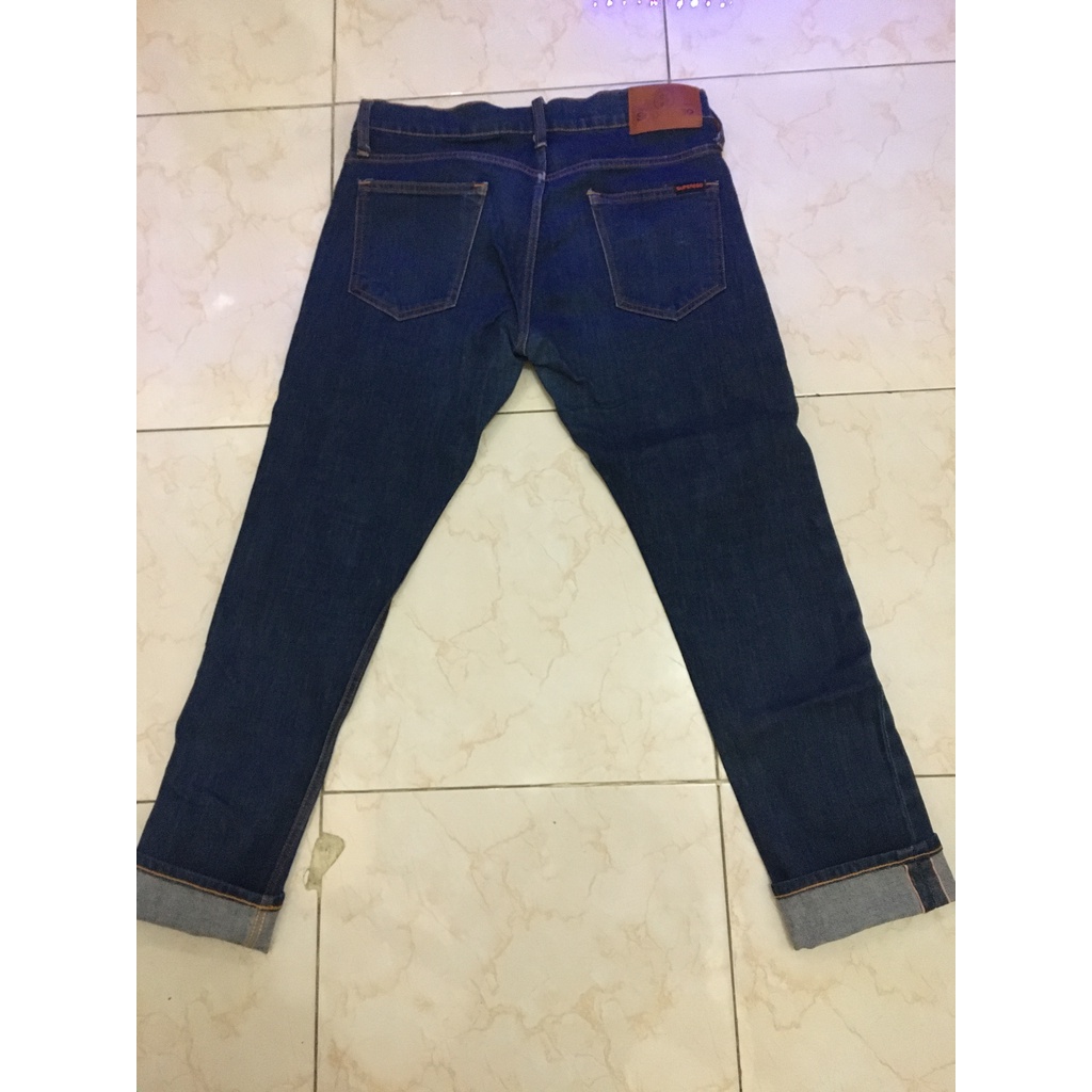 Selvedge Denim Superego Celana Jeans Pria