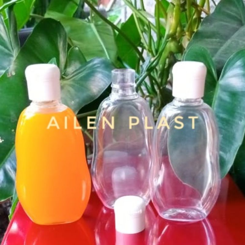 BOTOL FLIPTOP BAHAN PET TEBAL GEPENG TELON HAND SANITIZER ANTIS CUSSON OVAL 60 ML