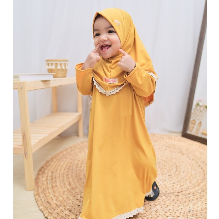 HONEYBLOSSOM gamis bayi perempuan 0 6 bulan polos / gamis bayi alesha series