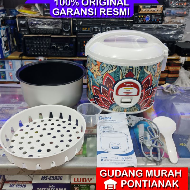 Ricecooker cosmos CRJ-3301 ANTI LENGKET Magic com 1,8liter Batik