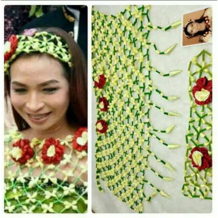 Bunga Pengantin Palsu - Melati Ronce Imitasi Untuk Siraman Pengantin Dan Acara Mitoni