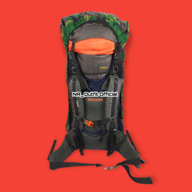 Rain Cover Bag Pendaki Gunung Army Doreng Size 75-80Liter Pelindung Tas Ransel Punggung Raincoat NR_Outfit Official