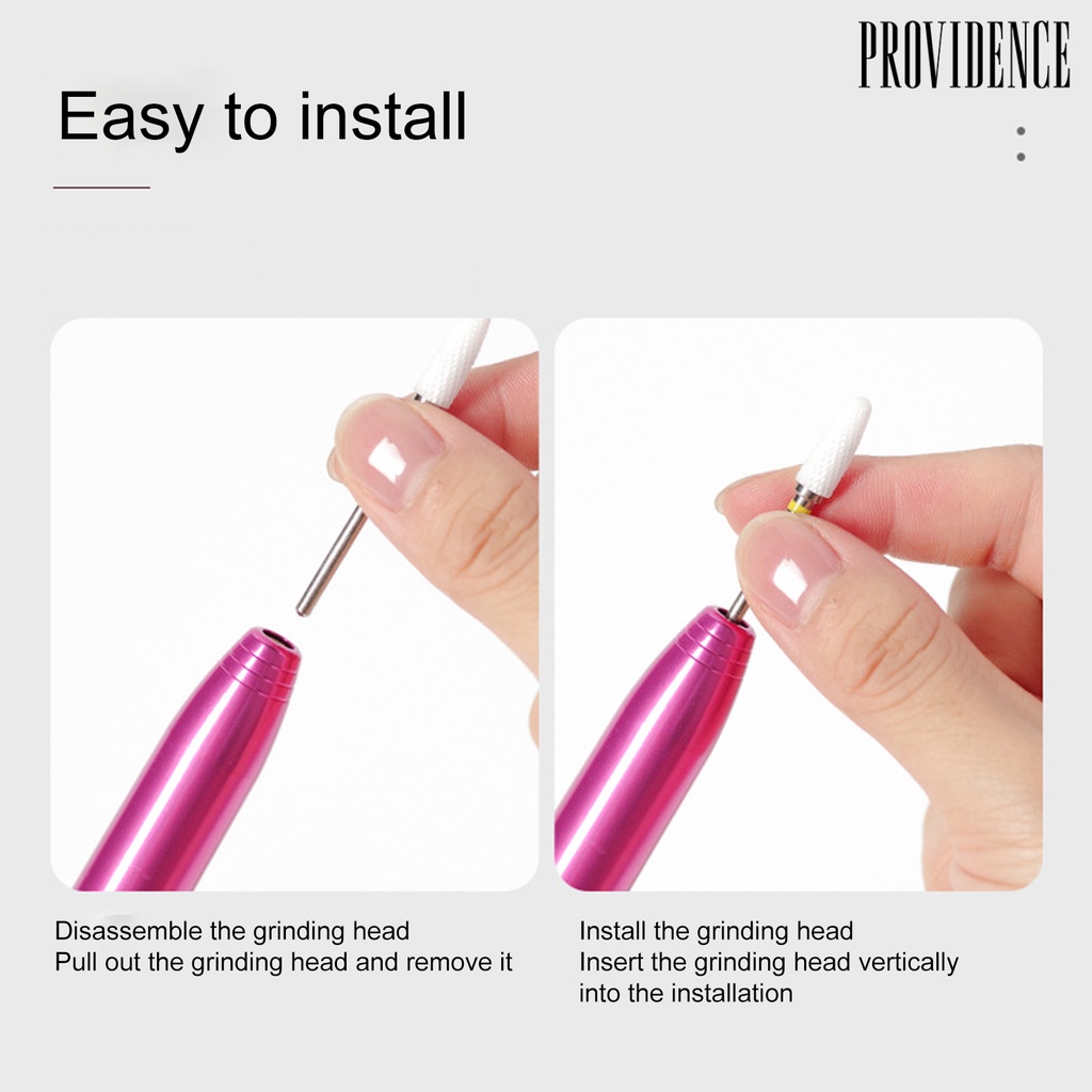 Providence 1Set Manicure Tool Professional Refined Metal Nail Care Electric Files for Women