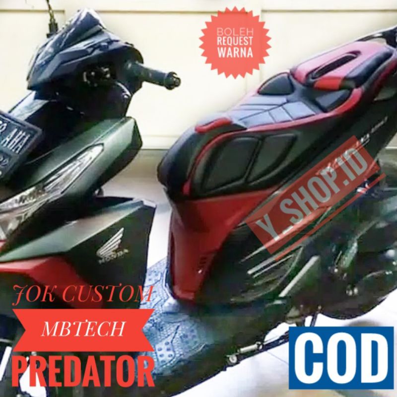 Jok Motor Modifikasi Honda Vario Full MBtech Model Predator