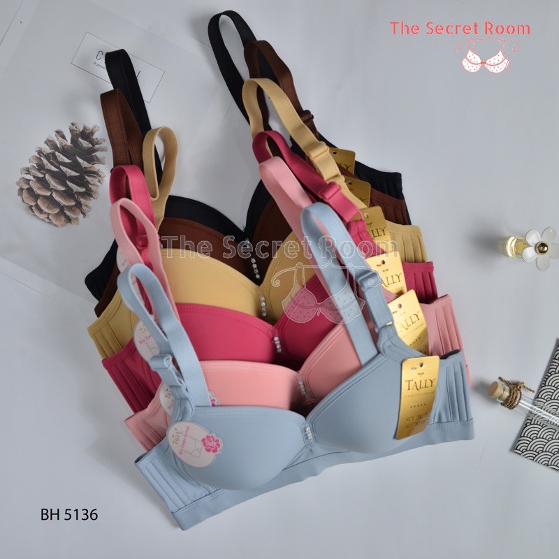 TALLY BRA BH 5136 / A6 I CUP B | KAIT 2 | BUSA TIPIS I TANPA KAWAT I SIZE 34-38