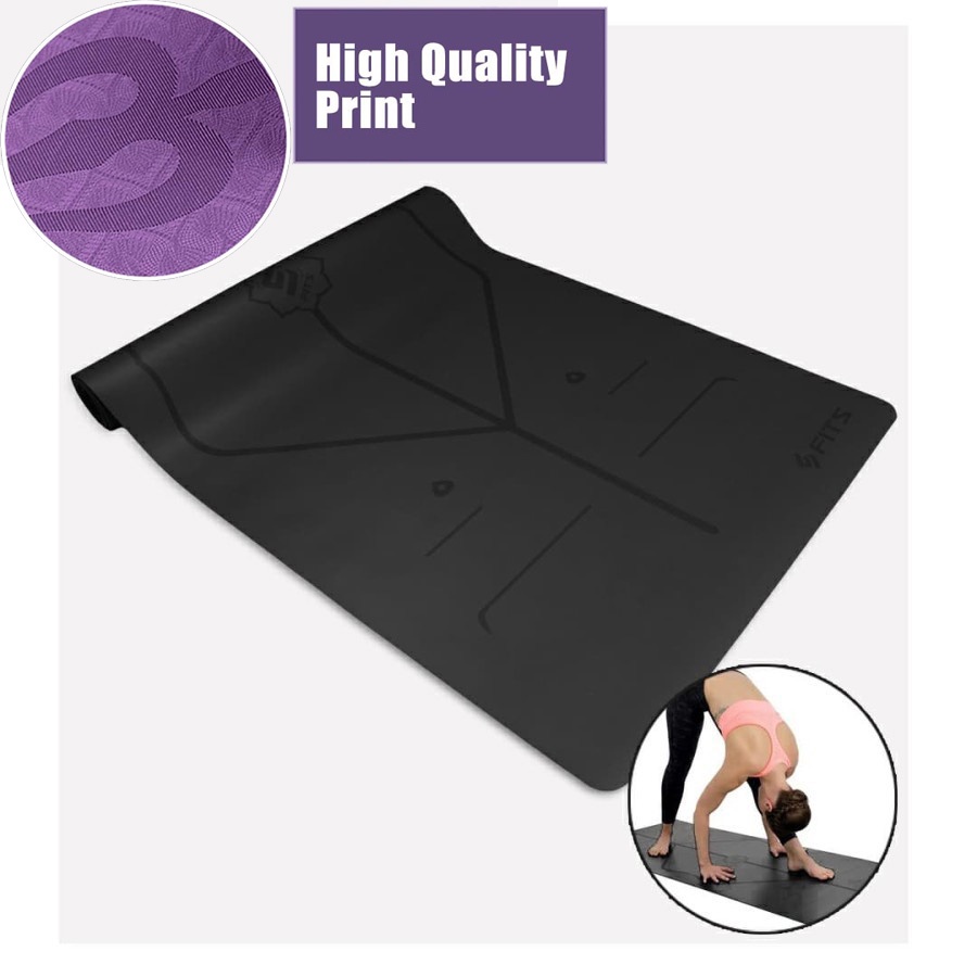 TERLARIS Karpet Yoga Anti Slip TPE 183 x 61 CM 173 x 61 CM - Alat olahraga - Alat Olahraga dirumah - Alat olahraga fitnes gym - Alat fitnes rumahan - Alat Olahrga Yoga - Peralatan olahraga dirumah - Matras yoga tebal murah - Matras yoga original