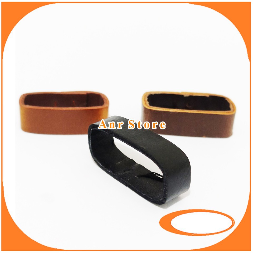 IKATAN TALI JAM TANGAN KULIT ATAU RING LOOP KULIT 22MM 24MM