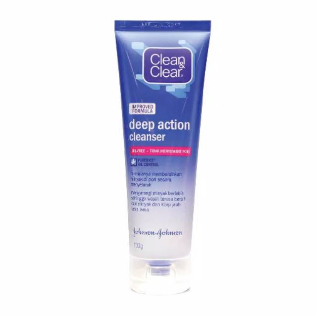 CLEAN &amp; CLEAR Deep Action Daily Pore Cleanser 50g dan 100g