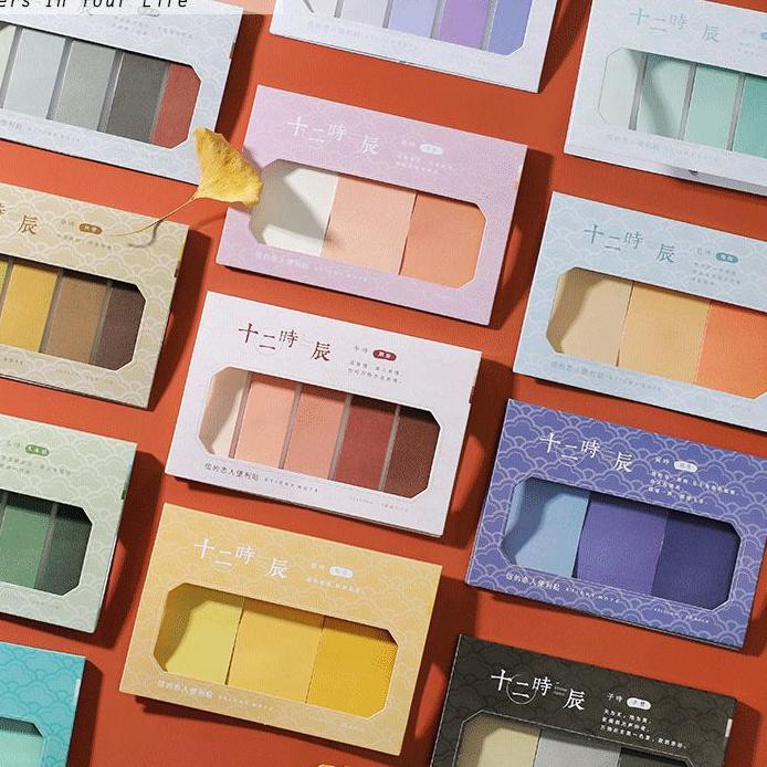 

Best Seller!! KODE-597 Twelve Color Palettes label Sticky Notes