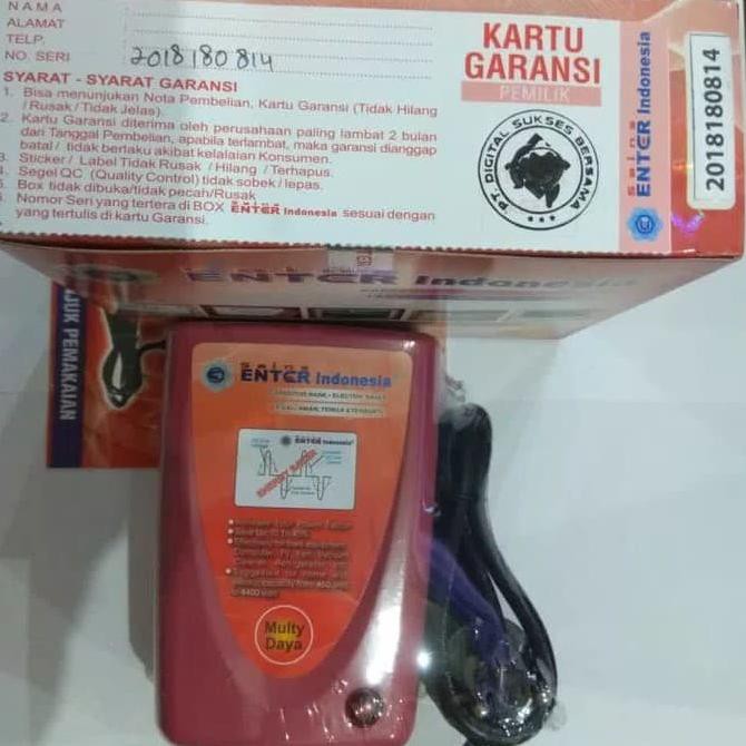 Segera beli PENGHEMAT LISTRIK ORIGINAL SAINS ENTER INDONESIA Stok Terbatas