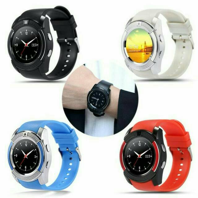 Smartwatch V8 Bluetooth Support Sim Card, Memory Card Android