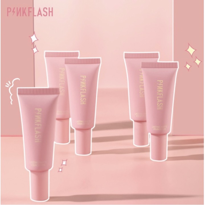 [ PINKFLASH ] OhMySelf Weightless Long Lasting All Day Tahan Air Matte Foundation 6 Colors PF002