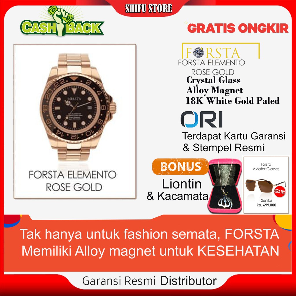 Jual Jam Forsta Elemento Rose Gold SWISS EXLUSIVE Shopee Indonesia