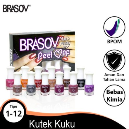 Brasov Nail Polish Peel Off BPOM kutek kupas