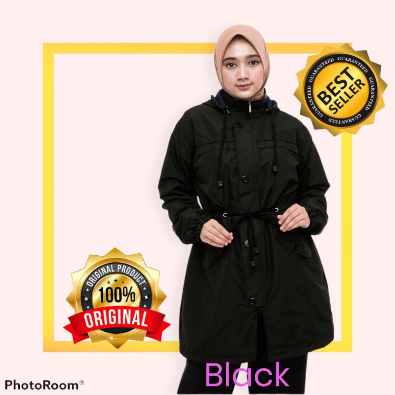 ANAPHA jaket parka muslimah parka syari syar'i syar i panjang jaket hijab hijabers,