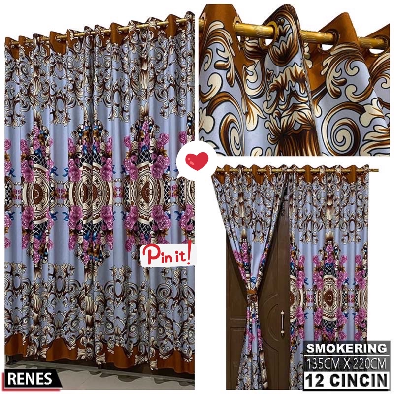 [ PINTU DAN JENDELA ] GORDEN SMOKRING MOTIF SULTAN RENES