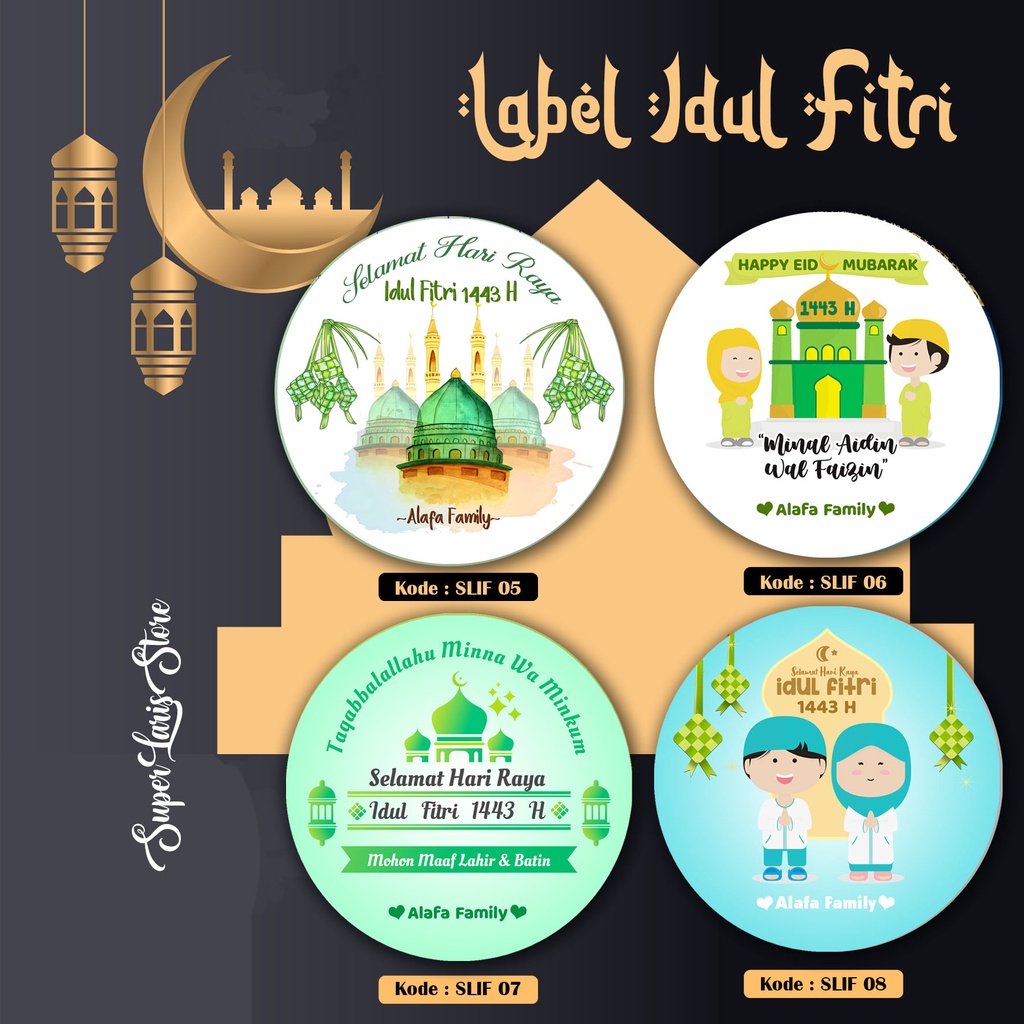

SuperLarisStore Label Idul Fitri 05-08 / Stiker Hampers Lebaran