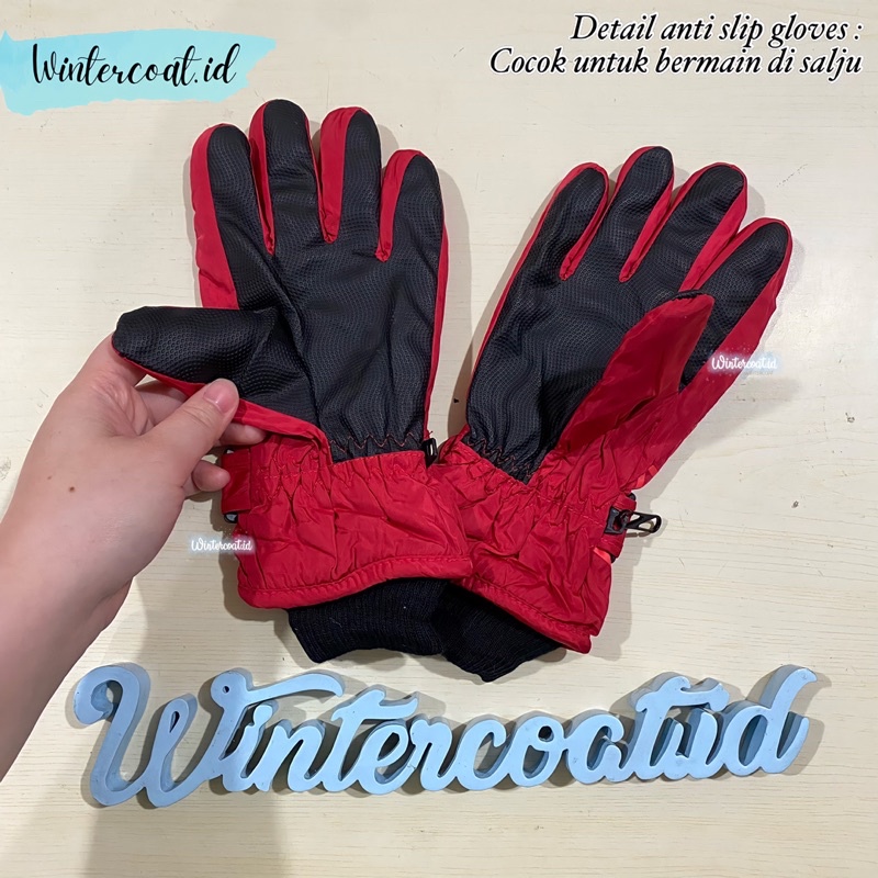 Kids winter gloves ski sarung tangan waterproof anak salju snow musim dingin spiderman