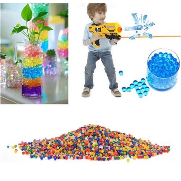 1000pcs / Bag Crystal Floor, Hydrogel Mud Gel Kids Toy Water Beads Growing Water Balls