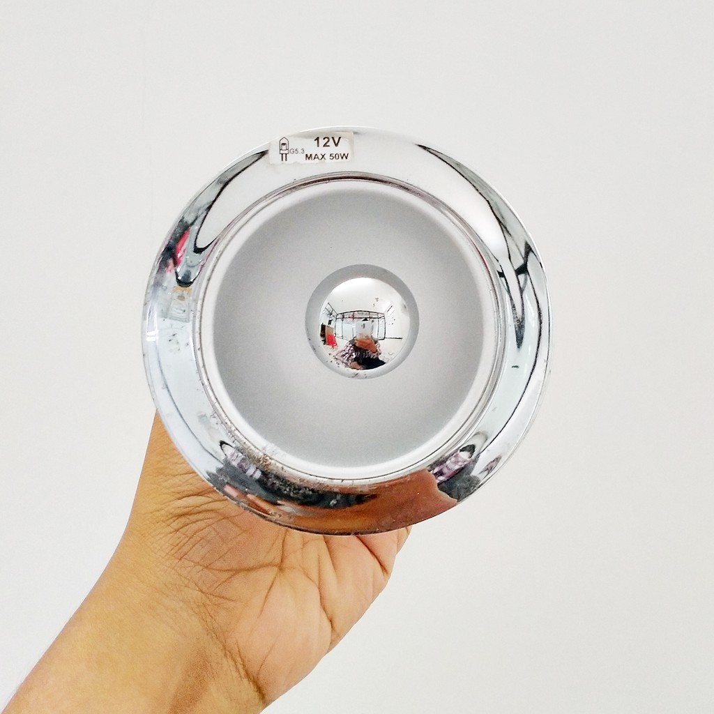 Downlight MR16 Interior Warna Silver Fokus Pencahayaan