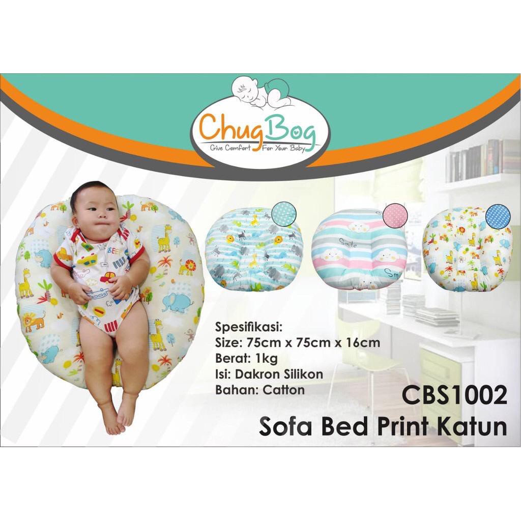 Promo !! Chug Bog CBS1002 Sofa Bed Print katun - sofa baby - sofa baby motif print - chug bog 1002 - chug bog