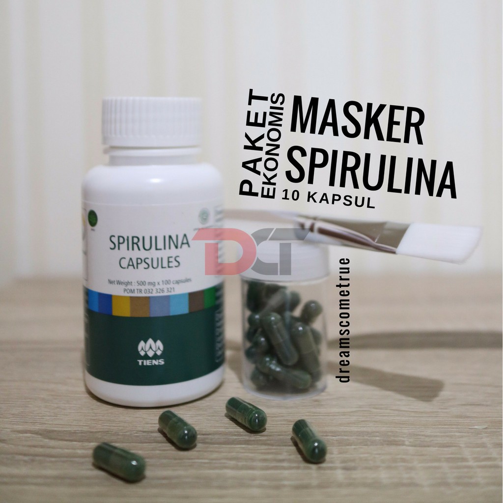 Paket Ekonomis 10 Masker Spirulina Terbaik Di Dunia Herbal Alami Tiens Shopee Indonesia