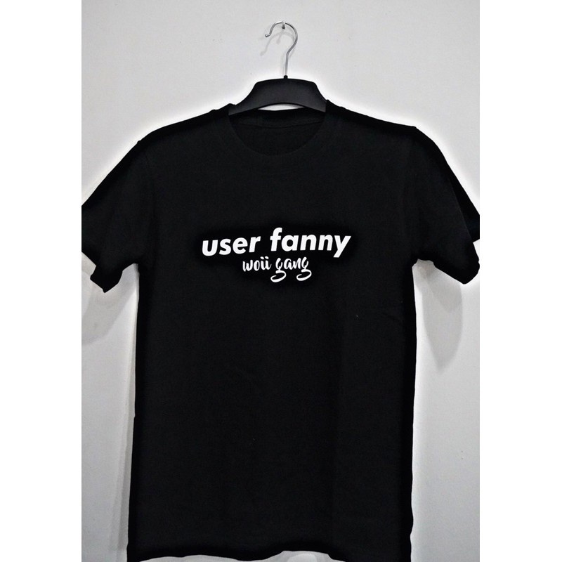 Share: Favorit (4) Kaos User Fanny Black Skylark / Kaos Dwi Woii Premium
