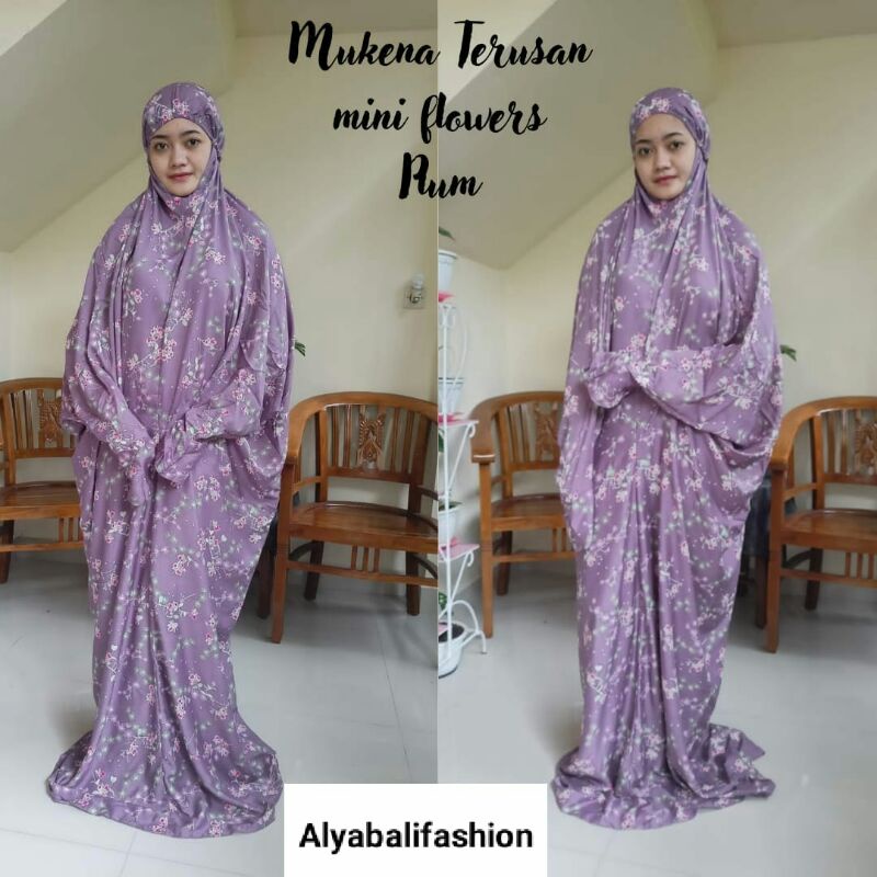 MUKENA DEWASA TRUSAN KAIN RAYON BALI JUMBO
