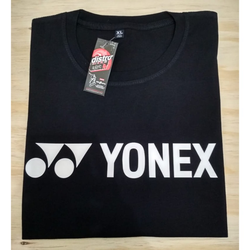 YONEX KAOS YONEX BADMINTON YONEX LENGAN PENDEK HITAM YONEX