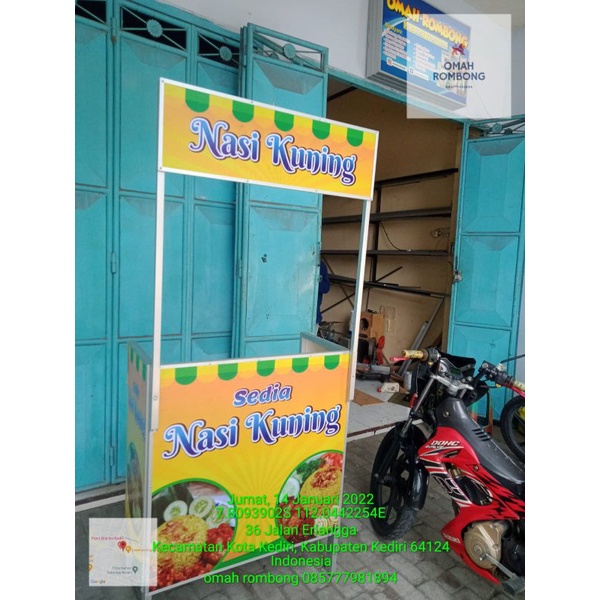 Rombong portable rombong lipat rombong murah event desk