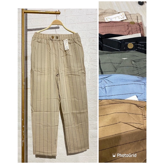 celana salur zara premium import celana jogger salur