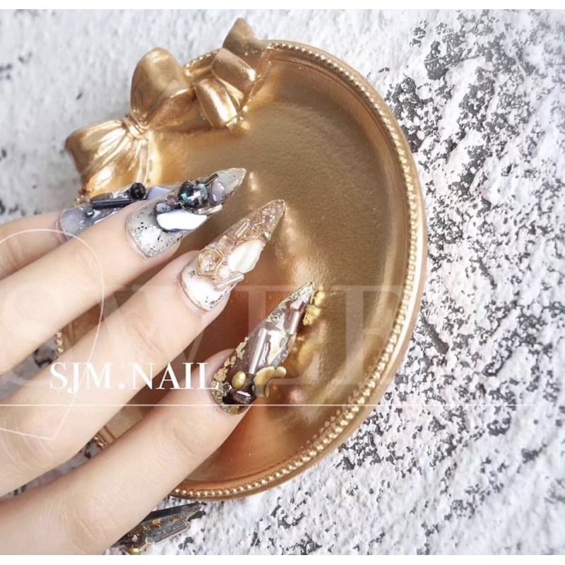 pallet bingkai foto pallete hasil nailart hiasan bingkai foto kuku nail acc